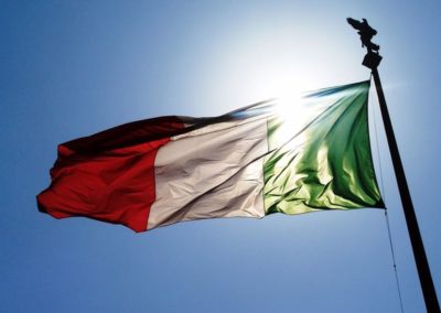 Bicentenario della Bandiera Tricolore Italiana tenutasi a Roma presso il palazzetto dello sport dell'Eur,