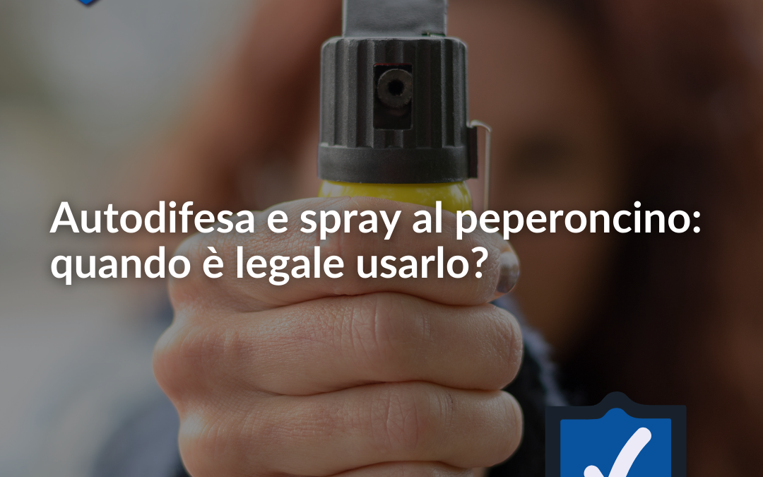 spray al peperoncino è legale